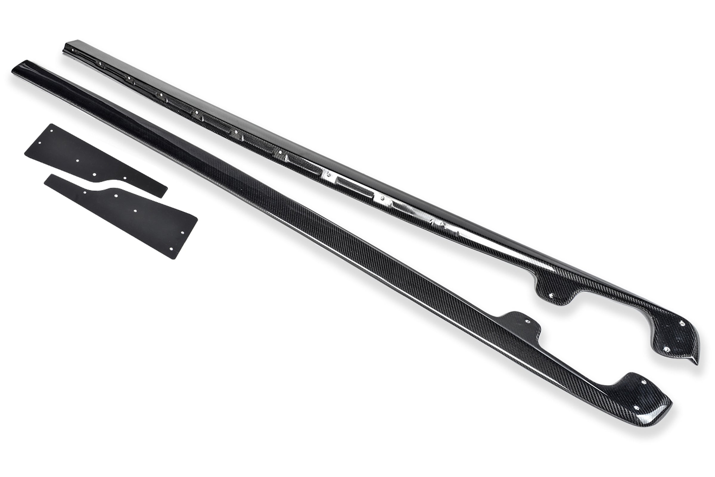 2005-2013 C6 Corvette - Base Model - ZR1 Conversion Side Skirts / Rocker Panels / Ground Effects with Mud Flaps